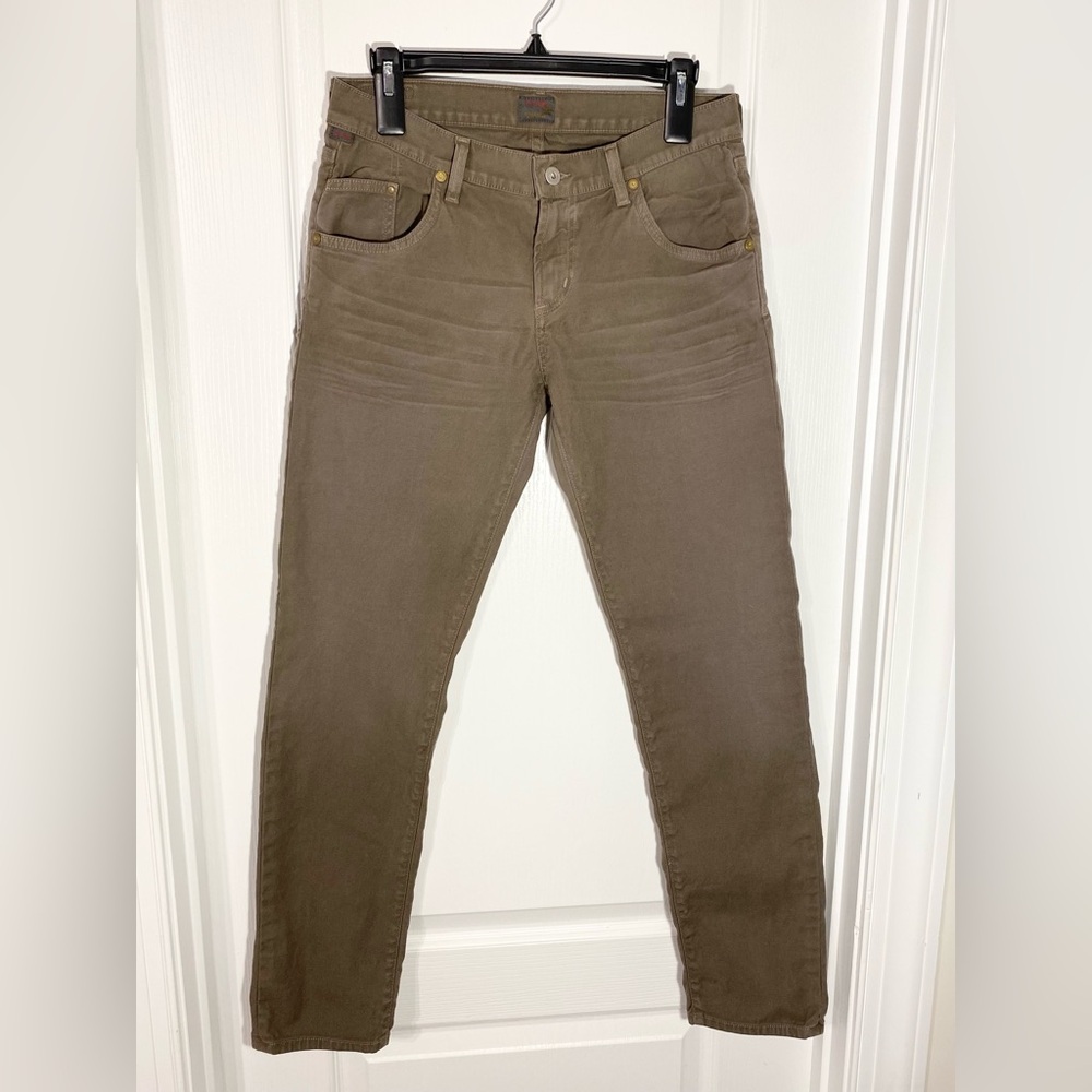 COH Lennox Loose Fit Jeans USA MADE Army Green Size 26 Citizens of Humanity